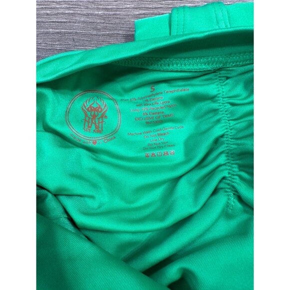 We Are HAH Swimsuit Bodysuit Free People Pull It Thru Bodycon Green Small NWT - Picture 8 of 9